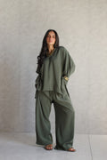 Everyday flow set  deep forest green