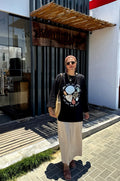 Seashell tee in black