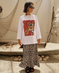 White Leopard tee