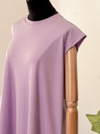 Ribbed Lycra sleeveless top
