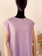 Ribbed Lycra sleeveless top