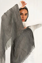 Ruffled linen Hijab