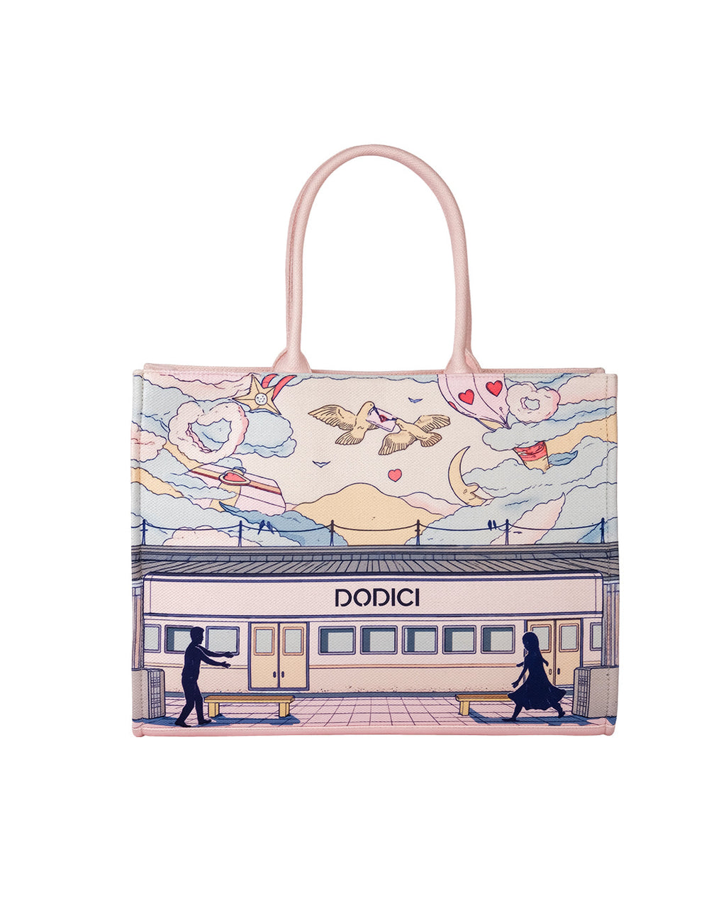 Dodici Big tote pink