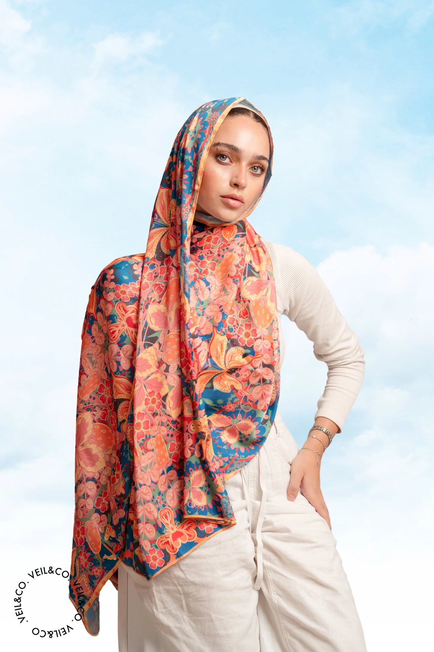 Coral Dream - Silk Hijab