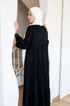 Loose Flowy Black Abaya 046 Ibriz Abaya