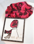 Crimson Whirl - Chiffon Hijab