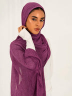 Ruffled linen Hijab