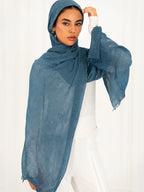 Ruffled linen Hijab