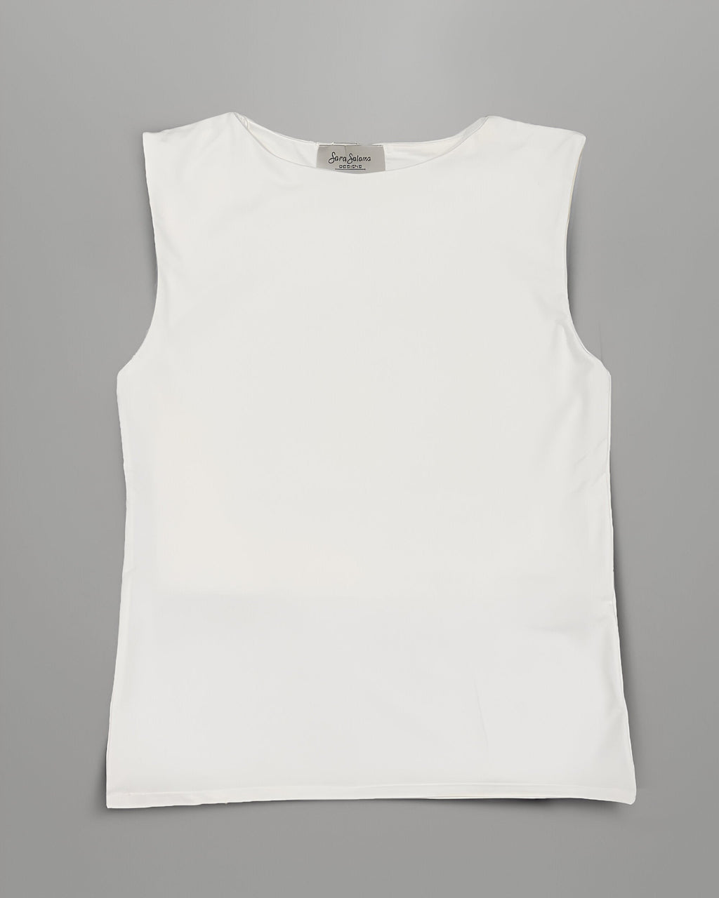 Essential Cotton Sleeveless Double Layered Top - offWhite