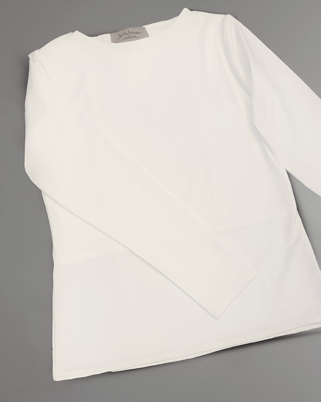Essential Cotton long Sleeves Double Layered Top - offWhite