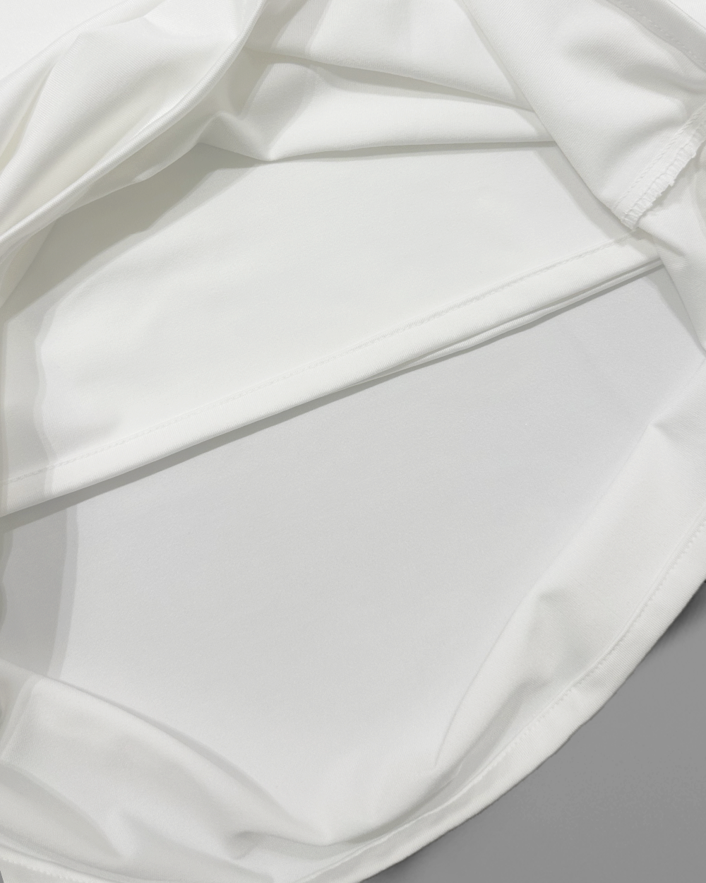Essential Cotton long Sleeves Double Layered Top - offWhite