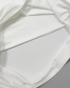Essential Cotton long Sleeves Double Layered Top - offWhite