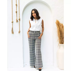 Checkerboard pants