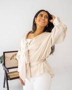 Shimmering daisy blouse