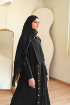 Noir Gold Abaya 040