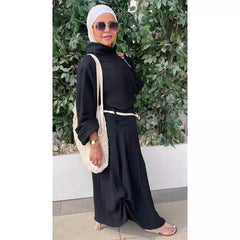 Black boho skirt