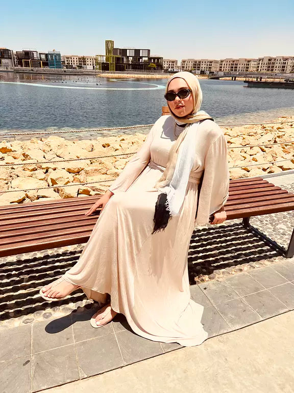 AMELIA BEIGE DRESS