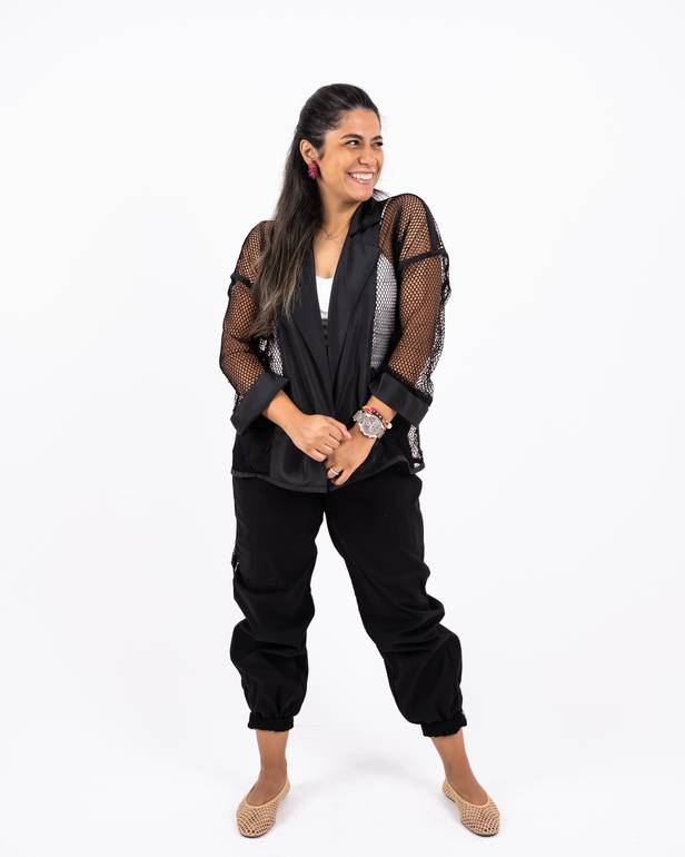 Net in black set