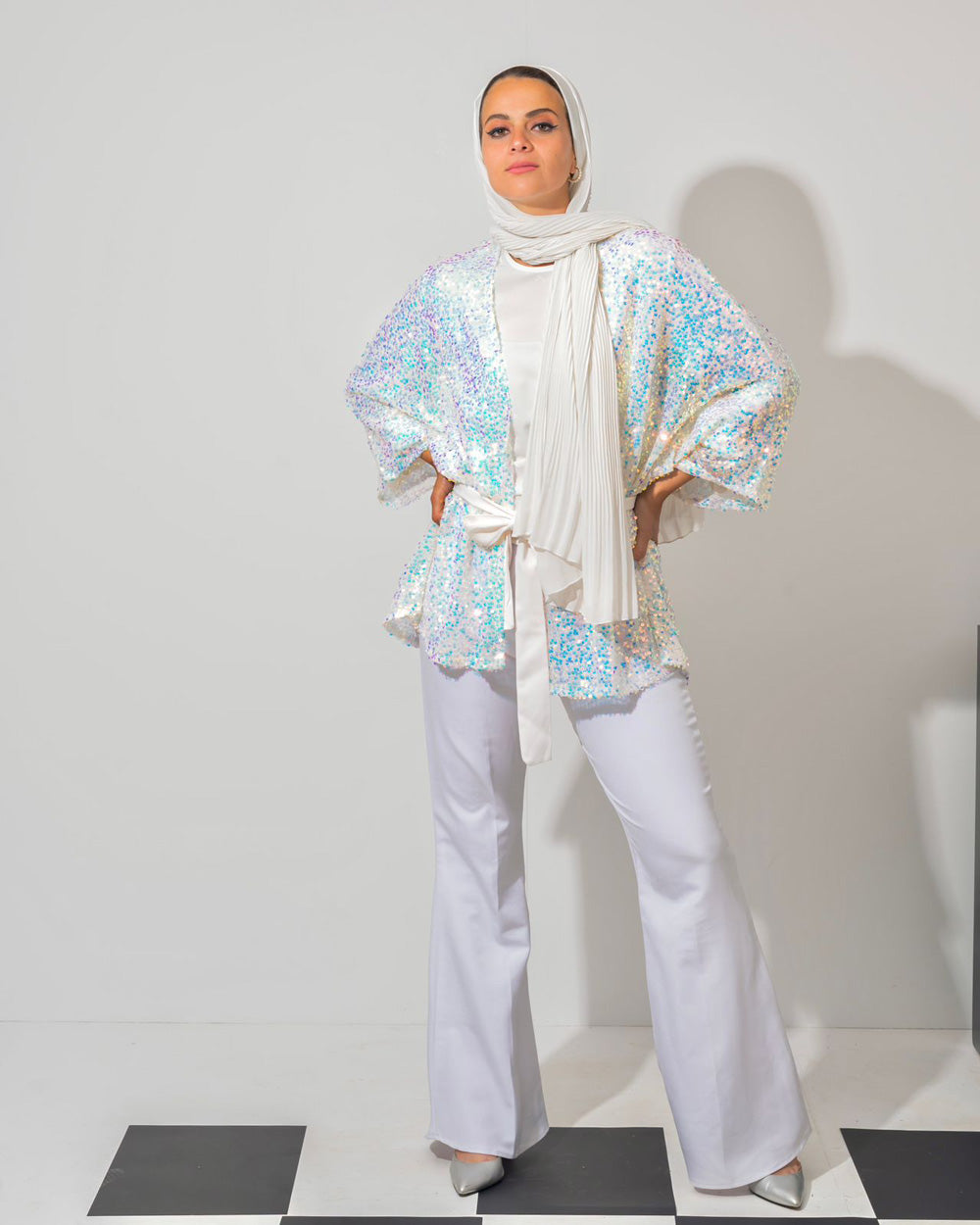 Flare Pants - White