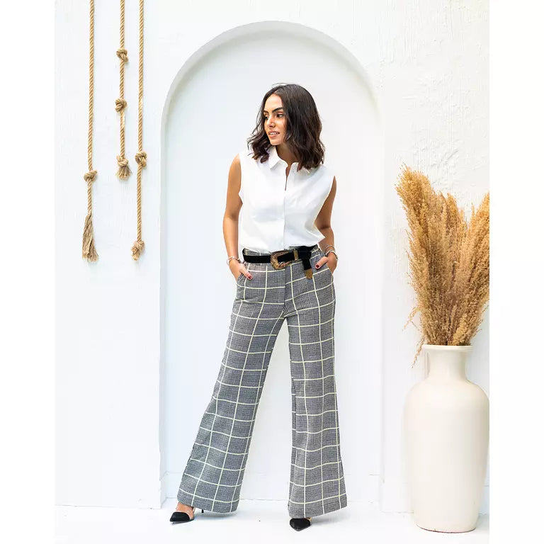 Checkerboard pants