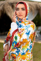 Heritage Bloom- Silk Hijab