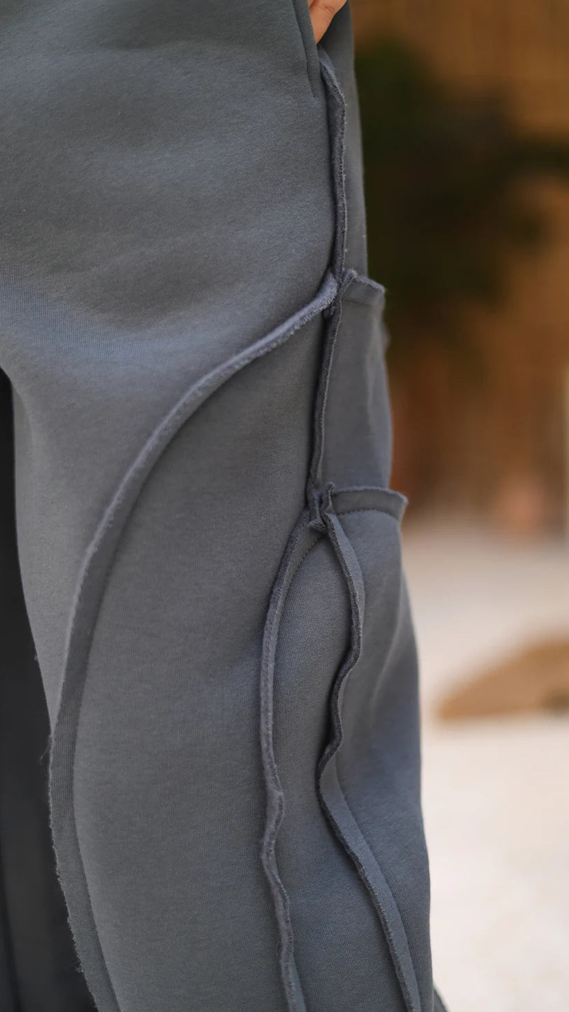 Wavy Set - Charcoal black