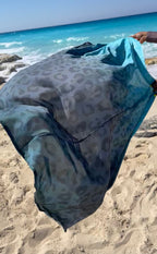 Leopard wrap skirt/ Cover-up