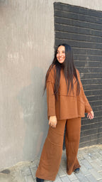 The Everyday Cotton Wide-leg pants Co-ord