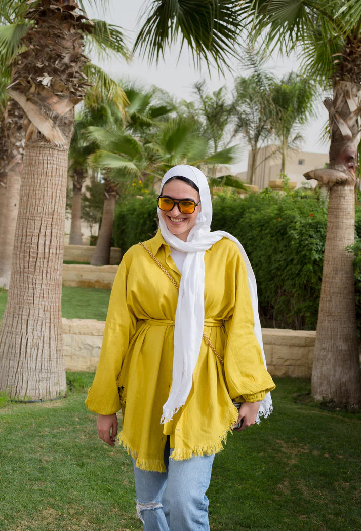 Yellow kokta chemise