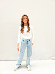 Long-sleeves tank top in WHITE