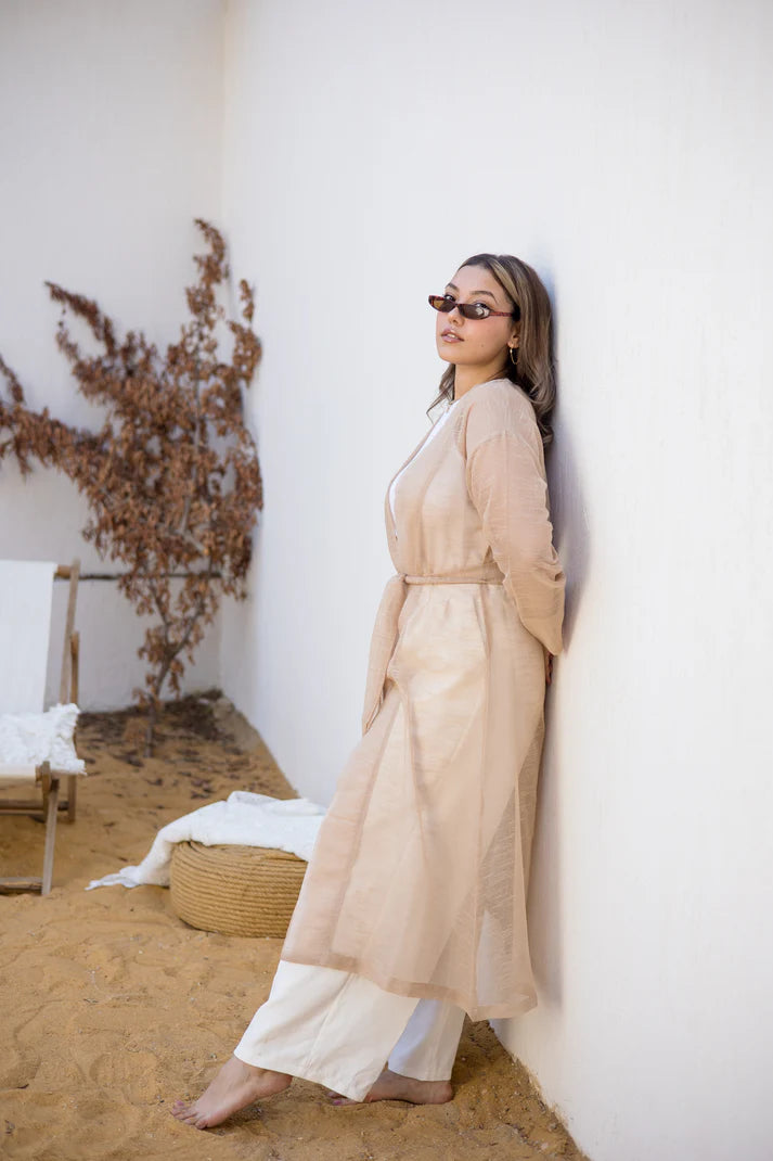 Lighten up kimono in beige