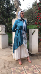 Silk Satin high low Tunic