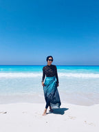 Leopard wrap skirt/ Cover-up