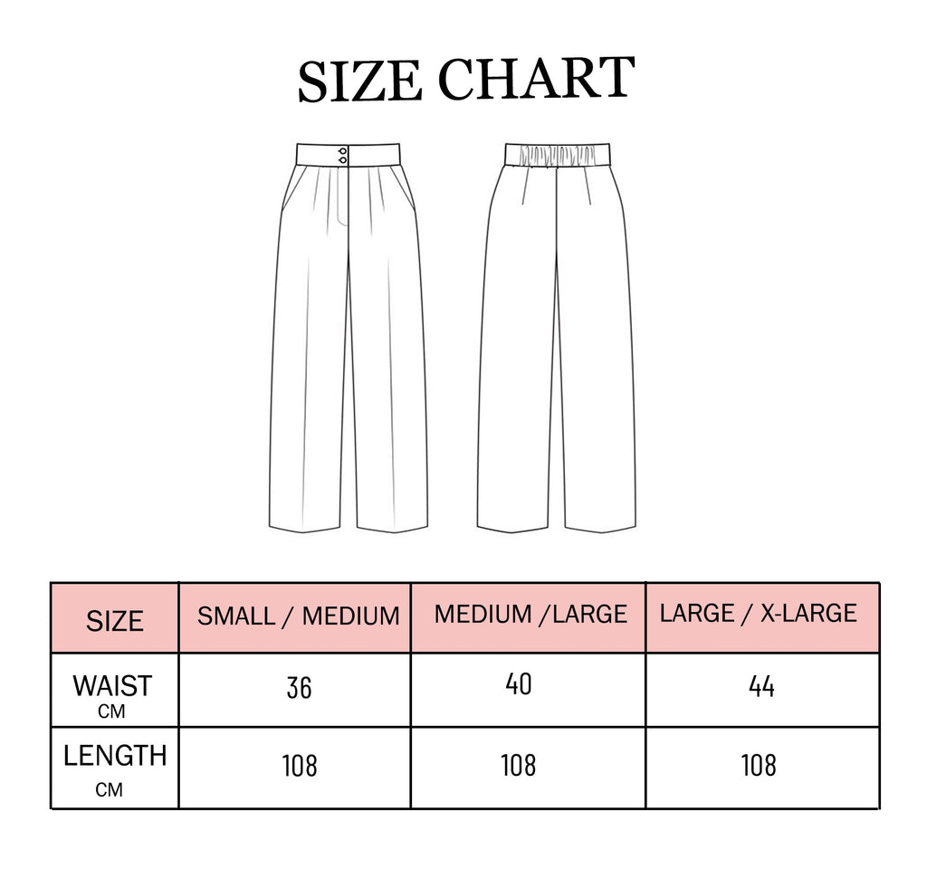 Wide Linen Pants - Beige