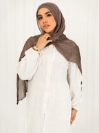 Ruffled linen Hijab