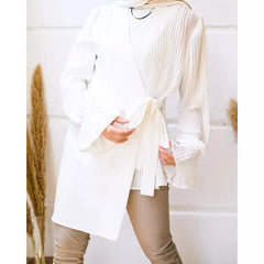 Asymmetric Pleated Blouse