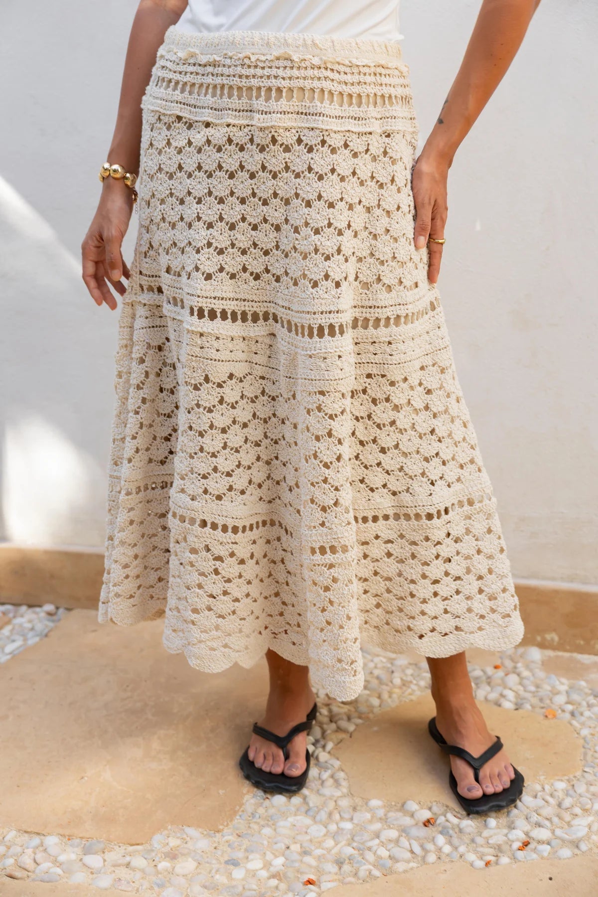 Golden Hour Crochet Skirt