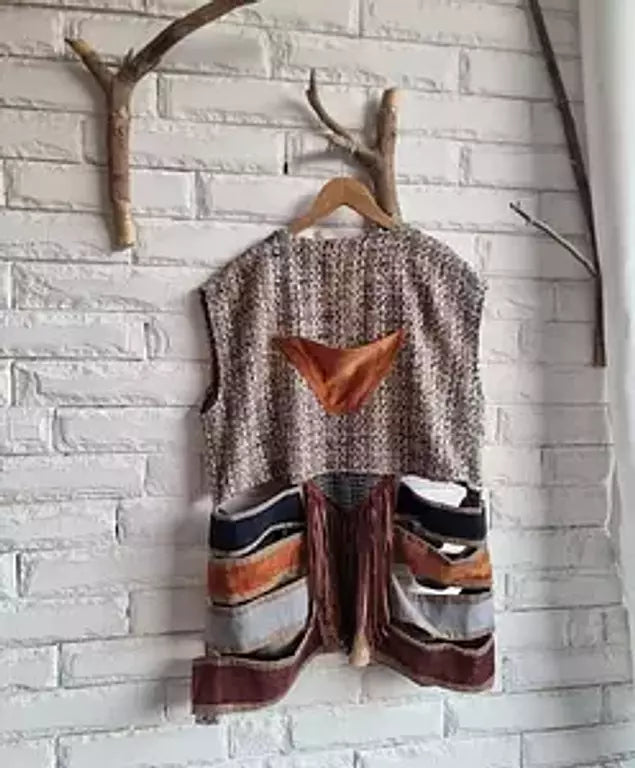 Nomad vest in bronze beige