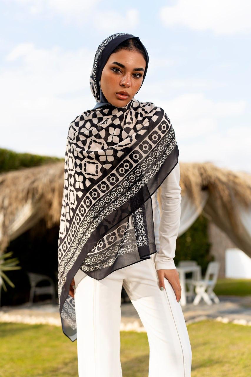 Onyx - Chiffon Hijab