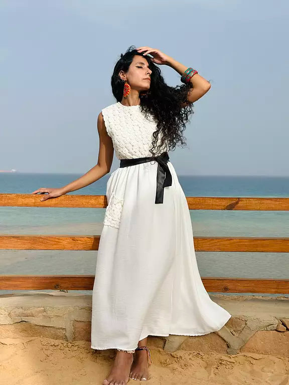 Crochet gypsy dress