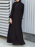Pleat Cascade Abaya 027