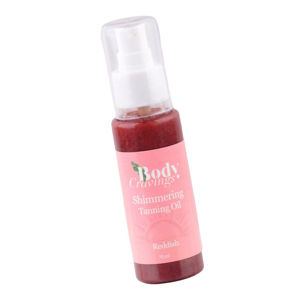 Red Shimmering Tanning Oil