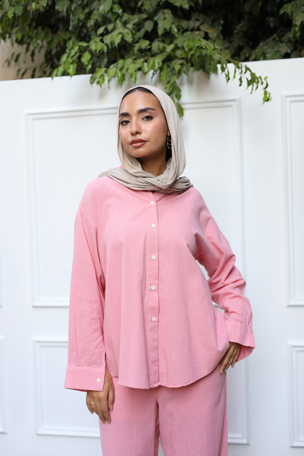 Essential linen Set- Pink