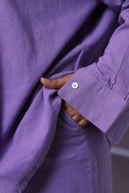 Essential linen Set-Lilac