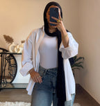 Essential linen Shirt -White