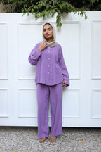 Essential linen Set-Lilac