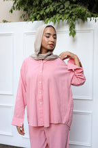 Essential linen Set- Pink