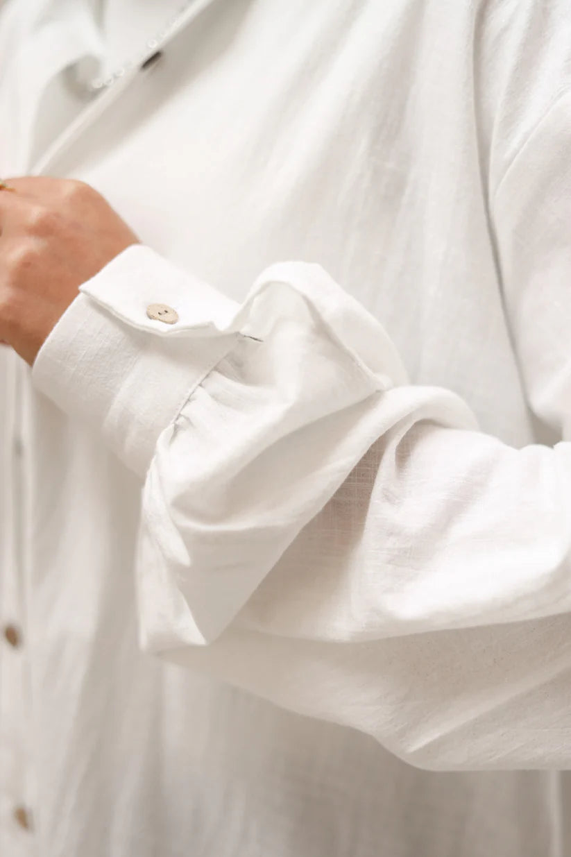 Shiny Shirt- White ( Pre-order Delivery after 3 days )