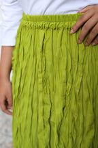 Crushed Skirt-Kiwi