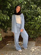 Essential linen Set - Blue